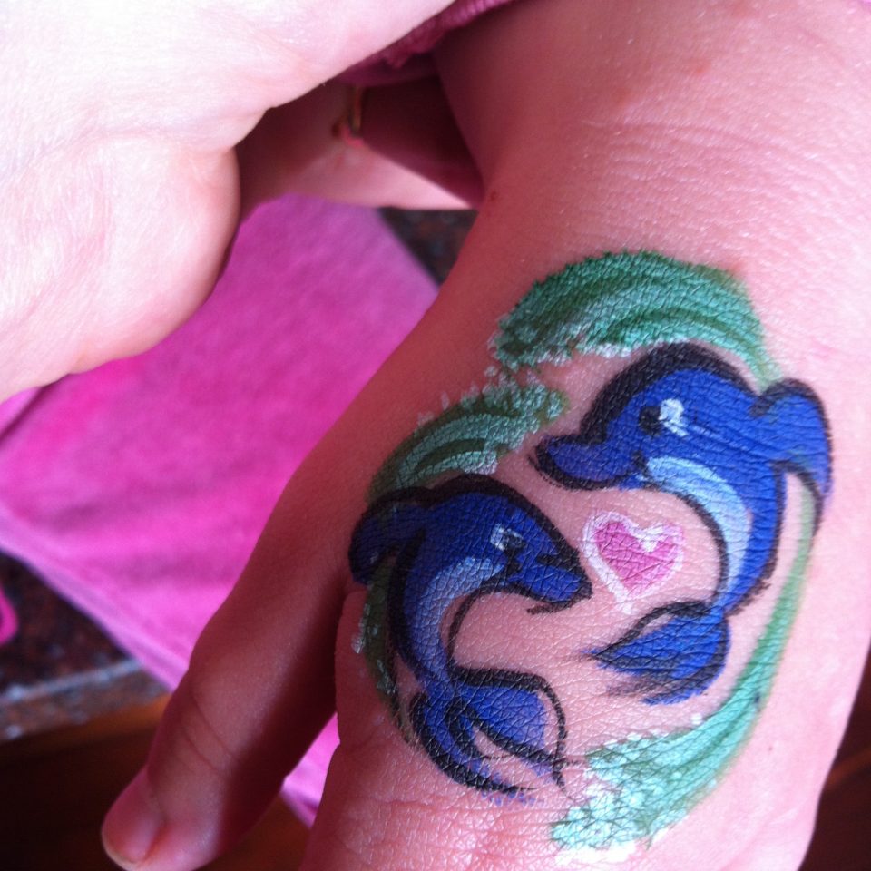 Dolphin Face painting